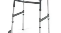 Dual-Release Walker with Fixed Wheels