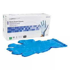 McKesson Confiderm® 6.5CX Extended Cuff Nitrile Extended Cuff Length Exam Glove,