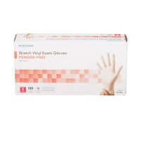 McKesson Stretch Vinyl Exam Glove, Small, Ivory