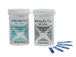 Microdot® Blood Glucose Test Strips