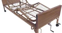 Multi-Height Manual Bed with Rails and Mattresses
