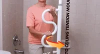 Triple Grip Shower Bar