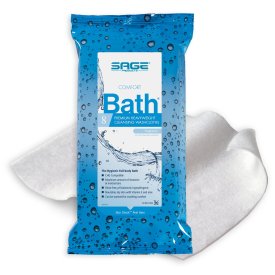 Comfort Bath® Cleansing Washcloths, Heavyweight, Soft Pack
