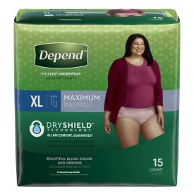 Depend FIT-FLEX Absorbent Underwear, X-Large, T