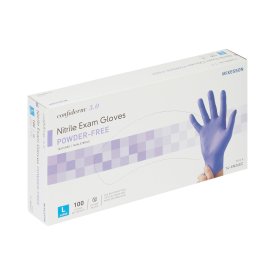 McKesson Confiderm® 3.0 Nitrile Exam Glove, Large, Blue