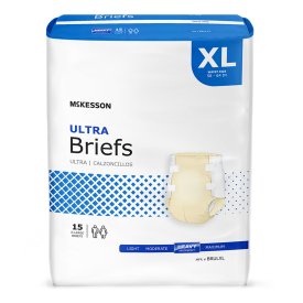 McKesson Ultra Heavy Absorbency Incontinence Brief, X-Large