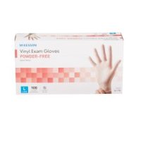 McKesson Vinyl Exam Glove, Medium, Clear