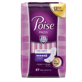 Poise Bladder Control Female Disposable Pads,