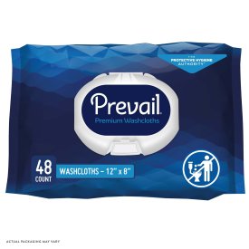 Prevail Adult Washcloths, Soft Pack,