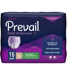 Prevail® Daily Absorbent Underwear, X-Large, Lavender