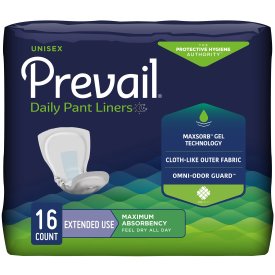 Prevail® Daily Pant Liners Moderate Absorbency Incontinence Liner, 28-Inch Length