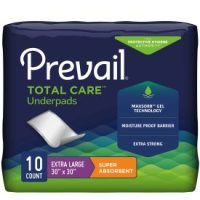 Prevail® Total Care™ Super Absorbent Polymer Underpad, 30 x 30 Inch