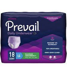Prevail® for Women Daily Absorbent Underwear, Large, Heavy Absorbency