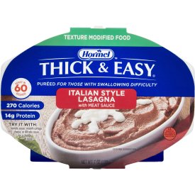 Thick & Easy® Purées Italian Style Beef Lasagna Purée Thickened Food, 7-ounce Tray